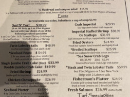 Callahan's Seafood Grill menu