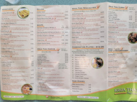 Krua Thai 1 menu