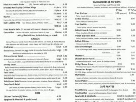 Café 94 Pizza -n- More menu