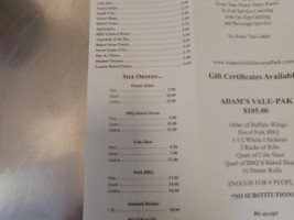 Adam's Taphouse And Grille Severna Park menu