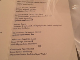 No.9 Park menu