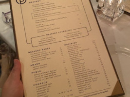 Ocean Prime menu