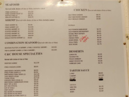 C C Cafe menu