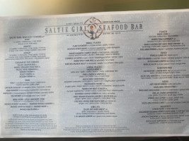 Saltie Girl menu