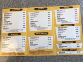 Tacos Lupita menu