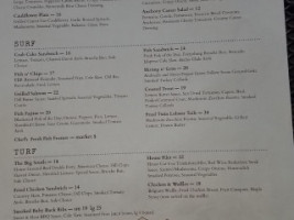 Due South Seafood Kitchen menu