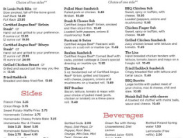 Smokin' Dave's Backyard Bbq Grill menu