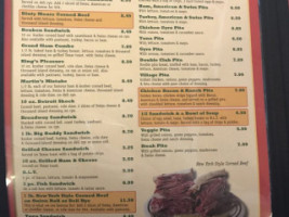 Martin's Ham Cornbeef menu