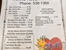 Grandvilla Restaurants menu