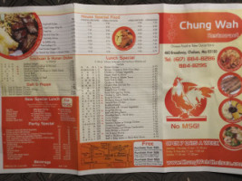 Chung Wah menu