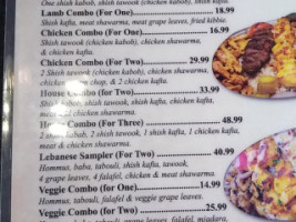 Lebanese Grill menu