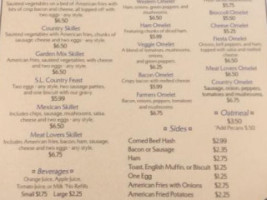 Silver Lake menu