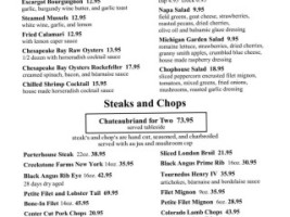 Mr. Paul's Chop House menu