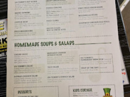 Oh Tommy's Pub Grill menu