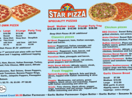 7 Star Pizza, Subs And More menu