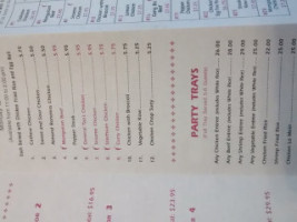 Moy Kong Express Inc menu