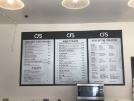 Cj's Gourmet Delicatessen menu