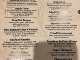 Pasche's Seafood Kitchen menu