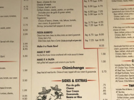 Cinco De Mayo menu