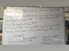 Main Dish menu