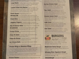 Whiskey River Grill menu