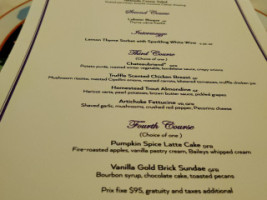 The Dining Room menu