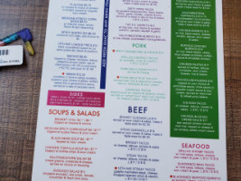 10th Ave Burrito Co menu