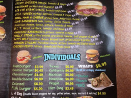 Jim's Burgers menu