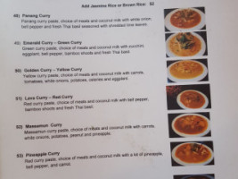 Somsiri Thai menu