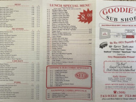 Goodies Carryout menu