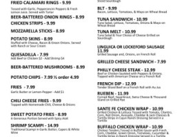 French Camp Sports And Grill menu