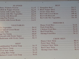 Chinese Kitchen menu