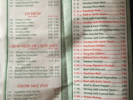 China Yee menu