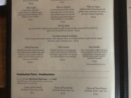 Estrella's menu