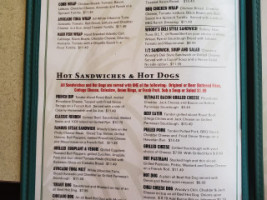 Woody's Diner menu