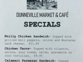 Dunneville Market Kitchen menu