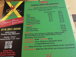 Sankofa Cafe menu