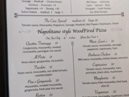 Ciao Italiano menu