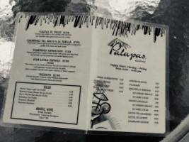 Palapas Cantina menu