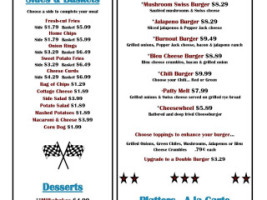 Speedway Café menu