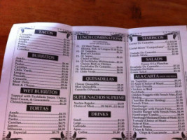 Charros Mexican Food menu