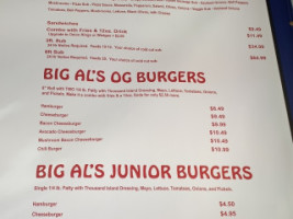 Big Al's Pizza menu