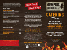 Memphis Barbecue Company menu