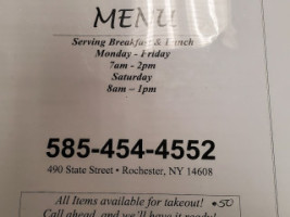 Spiro's menu