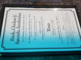 Spirits Grill menu