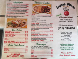 Lupe's Place menu