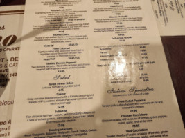 The Como And Lounge menu