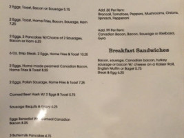 Royal Cafe menu