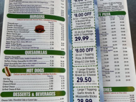 Liberty Pizza menu