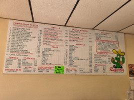 Ruperto's Mexican Food menu